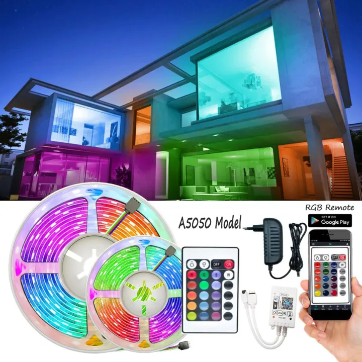MJK 16 Colors Led Strip Lights for Bedroom, 15 Feet Led Strip Lights ...