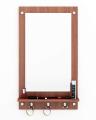 Dressing Table / Wall Mirror with Shelf and Hanging Hook. 