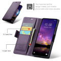 lthmy for Xiaomi Redmi Note 13 5G PU Leather Kickstand Wallet Magnetic Closure Flip Case Cover. 