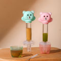Baby bear feeder, anti choking drinking device babies, syringe style water feeding and medication straw for young children. 