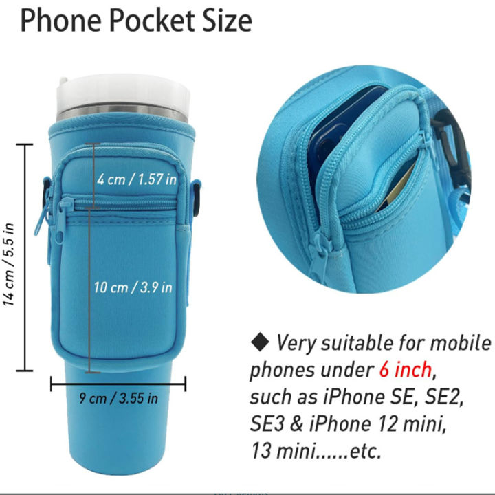 Water%20Bottle%20Carrier%20Bag%20with%20Phone%20Pocket%20for%20Stanley%2040oz%20Tumbler%20with%20Handle%20Neoprene%20Water%20Bottle%20Holder%20Pouch%20-%20Image%206