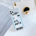 Hot Air ticket travel New York Los Anes Phone Case for iphone 7 8 SE2 11 12 13 Pro x xs max xr National Entry Permit Cover. 