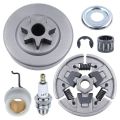 Chainsaw Clutch and Sprocket for Stihl MS310 MS390 029 039 Replacement Parts with Needle Bearing Washer E-Clip Worm Gear. 