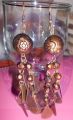 Copper Colour Chinese Earrings. 