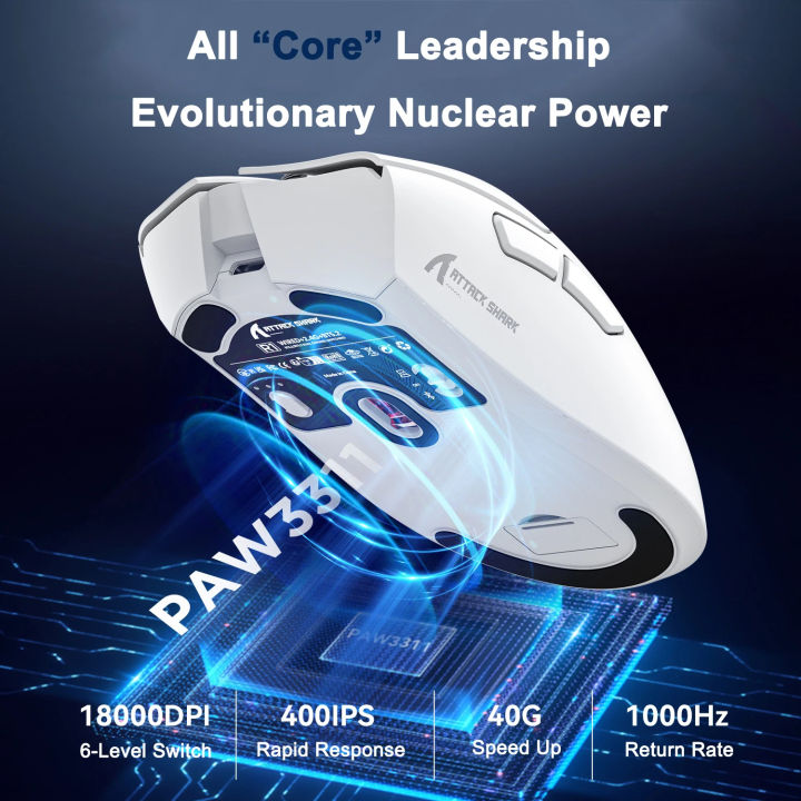Attack%20Shark%20R1%20Gaming%20Mouse%20With%20Adjustable%20DPI%20Wireless/Wired%20Connection%20Modes%20Mice%20Lightweight%20Gaming%20Mouse%20Ergonomic%20Design%20-%20Image%205