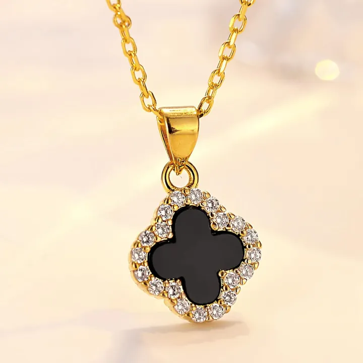 Fashion%20Four%20Leaf%20Clover%20Necklace%20For%20Women%20Girl%20Jewelry%20Accessories%20-%20Image%205