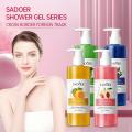 SADOER Blue Berry Scrub Skin Hydrating Body Wash Exfoliating Lightening Shower Gel 500ml - SD57126. 