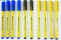 qalam marker, cut nib marker,permanent 605 blue and 605 black and 604 blue. 