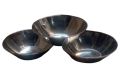 Large 3 Pcs Tasra Pyali Steel Katori Deep Bowls 8 inches 250ml. 