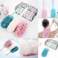 Bath Loofah & Brush with Long Handle Sponge Back Scrubber Shower & Bath Handle Exfoliating Pouf Scrubber on a Stick Body Back Luffa Brush. 
