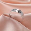 Lemegeton Personalized Ring for Women Men Customized Stainless Steel Engrave Name Logo Rings Silve Color Anniversary Jewelry. 