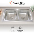 Glam Gas Sink F-02 Sink | Stainless steel sink | Kitchen Sink | Double Kitchen Bowl | Kitchen Basin. 