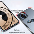 For Google Pixel 6A Phone Case Ultra Thin Slim Back Smooth Metal Bat Man DC Casing HP for Google Pixel6A Cover Housing Shell. 