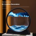 Sand Clock - Sand Scape Painting - Moving Sand Art - 3D Moving Sand Mountain Lamp With Metal Sand - Showpiece Home Decoration. 