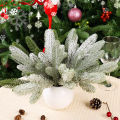 5Pcs/Set 26Cm Festival Pine Needle Branches Artificial Pine Needles Plants Holiday Tree Wreath Decorations For Home New Year Gifts. 