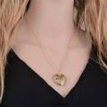 Love Heart Locket Pendants Openable Photo Frame Glossy Family Picture Necklace Family Love Gift. 