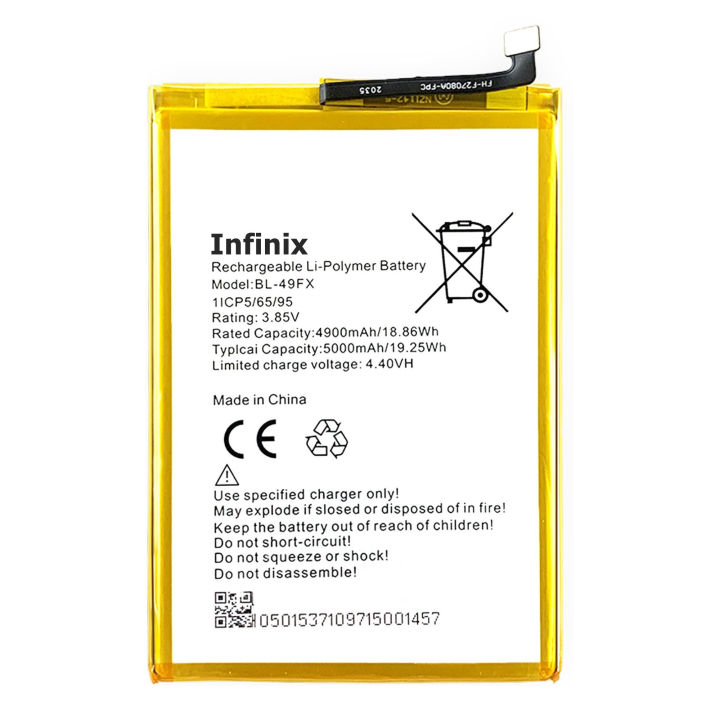 infinix Hot 9 Battery BL-49FX Replacement Premium Quality 5000mah Battery For infinix Hot 9