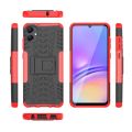 For Samsung Galaxy A05 4G Tire Texture TPU + PC Phone Case with Holder. 