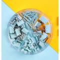 【HOT】 72 Pcs Multifunctional Combination Push Pins Paper Clips Thumbtack Stationery Metal Clear Binder Clips Set School Office Supply. 