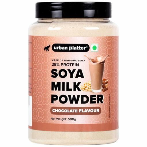 Urban Platter Soya Milk Powder-Chocolate Flavour, 500g