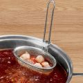 Durable 304 Stainless Steel Mesh Strainer Spoon Cooking Utensils Silver Hot Pot Strainer Korean Noodles Scoop Long Handle Sieve Food Colander Kitchen Supplies. 