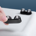 12Pcs Adhesive Pulley Storage Box Casters Trash Can Furniture Caster Wheel Home Silent No Scratches Box Wheels Black. 
