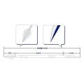 JAERBEE 150 Pcs Plastic Toothpicks 2 Way Tooth Picks Interdental Brush Cleaners Portable Box Random Color. 