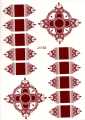 Fashion Stickers Temporary Water Proof Henna Tattoos/ Mehndi Stickers / Arabic Henna stickers/ instant mehndi stickers. 