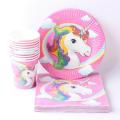 Unicorn Super Birthday Decoration Complete Package Including All Birthday Items. 