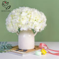 8pcs White Hydrangea Artificial Flowers Bridal Bouquet Wedding Party Decoration Flowers Hydrangeas Home Vese Garden Decor. 