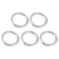 Hi Mall 5PCS Welded O Ring Stainless Steel Marine Grade Round for Sailing Diving Luggages. 