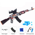 A-47 Gel Blaster Manual Reload & Automatic Electric Rechargeable - 2 in 1 Toygun With Goggles - Size Approx. 24 Inch. 