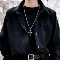 Simple Fashion Cross Chain Necklace for Women Men Jewelry. 