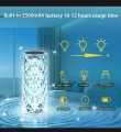 GST Crystal Diamond Touch Lamp With Remote 16 Colors Dimming Usb Rechargeable For Room Decor Aesthetic, For Bedroom Living Room Party Dinner. 