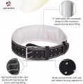 AQF Weightlifting Belt for men Gym Fitness, 4" Padded Lumbar Back Support, 7mm Thick Leather Training Belt with 11 Adjustable Holes (Medium). 
