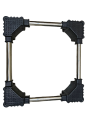 Fridge Stand Adjustable Size Stand Black Base for Refrigerator 4 Strong Feet Cabinet Stand. 