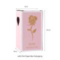 Lifelong Artificial Rose Unique Foil with Acrylic Cover Eternal Flower LED Decorative Foil Rose for Wedding Birthday Party. 