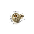 2Pcs/Lot Gold Plated Copper Crimp & End Beads Components for DIY Earrings Necklace Jewelry Makings Findings Accessories. 
