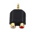 Phono Splitter Joiner Adapter 2 RCA Sockets to 1 RCA Phono Plug Phono AV Audio Video Y Splitter Adaptor Converter. 