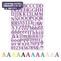 Green forest Letter Stickers Strong Stickiness Mailbox Numbers Labels Alphabet Stickers. 