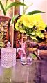 Imported Heavy Base High Quality Transparent Glass Flower Central Vase. 
