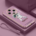 Xiaomi Redmi 14C Stylish Astronaut Rubber Phone Cover Space NASA Glossy Plating Case Shockproof Casing. 