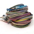 Summer Nepal Ethnic Bohemia Fabric Bracelet Women Men Vintage Spain Palace Pattern Tissu Boho Cloth Bracelet For Women Jewelry. 