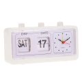 Blesiya Retro Clock Flip Display With Date & Time for Desktop Living Room. 
