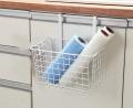 Hanging Cabinet Storage Basket, Door Organizer, Over Door Kitchen Cabinet Storage Basket Rack Holder Hanging Organizer. 