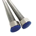 Stainless Steel Hose Water Heater Connector Plumbing Pipe 18"inch Soft Flexible Tube Extendable Corrugated Pipe//. 
