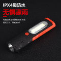 Work light magnet flashlight led super bright strong light rechargeable household emergency lighting car repair repair light. 
