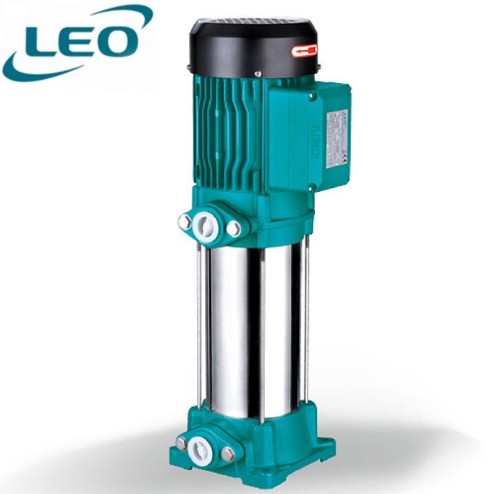 LEO EVPM-2-9 , 1500 WATT / 2 HP ,  VERTICAL MULTISTAGE BOOSTER  / HIGH PRESSURE PUMP , SIZE 1" X 1" EURPEON STANDARD