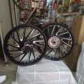Motorcycle honda  cg125  alloy rims ( for all new nd old models + self start ). 