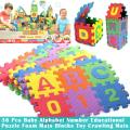 Kids 36 Pieces Interlocking Learning Puzzle Foam Mat Tiles with Alphabets and Numbers for Kids Mat. 